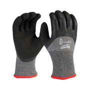 Cut-Resistant Insulated Gloves, Cut Level A5 ,Double Dipped ,Latex ,Sandy ,L ( 9 ) 12 PK