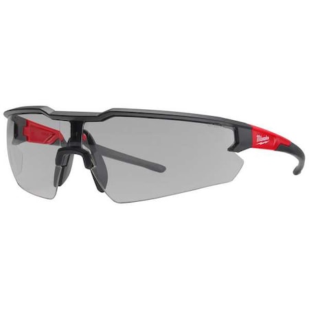 Safety Glasses Anti-Fog &  Anti-Scratch, Gray Lens, Half-Frame, Wraparound