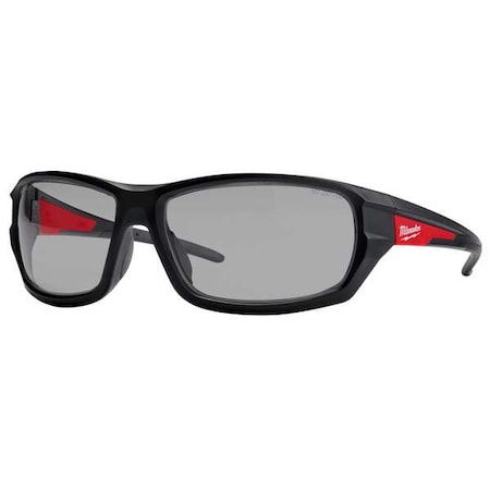Safety Glasses Anti-Fog &  Anti-Scratch, Gray Lens, Half-Frame, Wraparound
