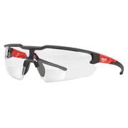 Not Applicable Reader Safety Glasses, Black Wraparound Frame, 2.0 Diopter, Clear Lens, Universal