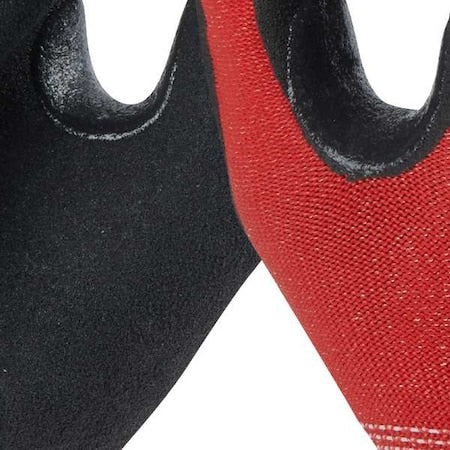 Cut-Resistant Coated Gloves, Cut Level A2 ,Dipped ,Nitrile ,Sandy ,S 12 PK