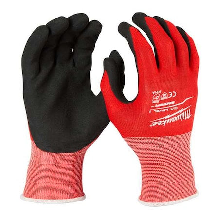 Cut-Resistant Coated Gloves, Cut Level A1 ,Dipped ,Nitrile ,Sandy ,XL (10) 12 PK