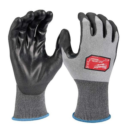 Cut-Resistant Coated Gloves, Cut Level A2 ,Dipped ,Polyurethane ,Smooth ,M ( 8 ) 1 PR