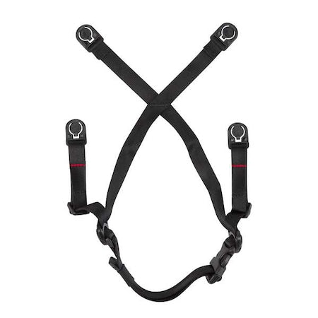 Safety Helmet Chin Strap, For Use With Hard Hats Black