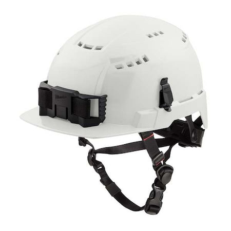 BOLT White Front Brim Vented Safety Helmet - Type 2, Class C