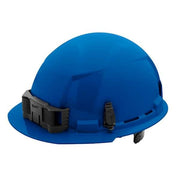 BOLT Blue Front Brim Hard Hat w/6pt Ratcheting Suspension - Type 1, Class E