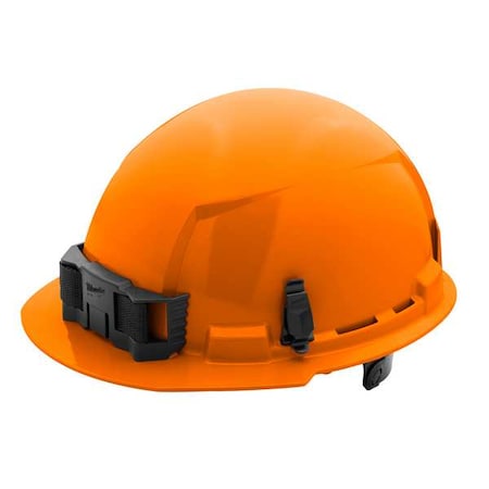 BOLT Orange Front Brim Hard Hat w/6pt Ratcheting Suspension - Type 1, Class E