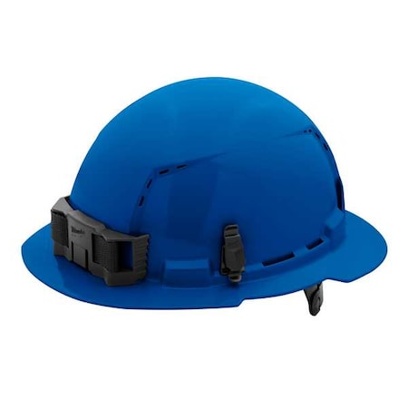 BOLT Blue Full Brim Vented Hard Hat w/6pt Ratcheting Suspension - Type 1, Class C