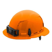 BOLT Orange Full Brim Vented Hard Hat w/6pt Ratcheting Suspension - Type 1, Class C