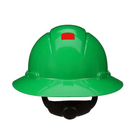 SecureFit, Full Brim Hard Hat, Type 1, Class E, Type 1, Class G, Ratchet (4-Point), Green