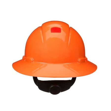SecureFit, Full Brim Hard Hat, Type 1, Class E, Type 1, Class G, Ratchet (4-Point), Orange