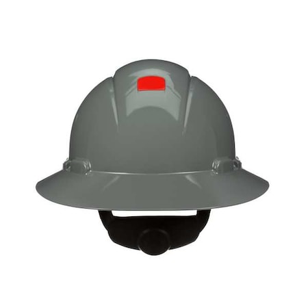 SecureFit, Full Brim Hard Hat, Type 1, Class E, Type 1, Class G, Ratchet (4-Point), Gray