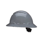 Full Brim SecureFit(TM) Full Brim Hard Hat, Type 1, Class C, Ratchet (4-Point), Gray