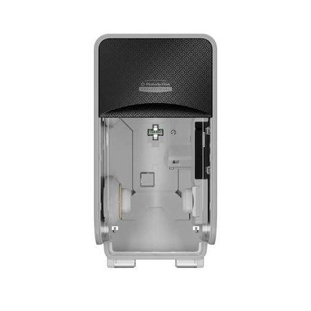 Toilet Paper Dispenser,2 Rolls,Plstc,Blk