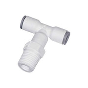 Fractional Plastic Push-to-Connect Fitting, Polymer, White