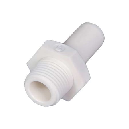 Metric Plastic Push-to-Connect Fitting, Polymer, White