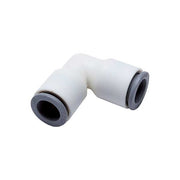 Metric Plastic Push-to-Connect Fitting, Polymer, White