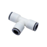 Metric Plastic Push-to-Connect Fitting, Polymer, White