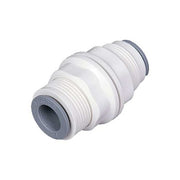 Fractional Plastic Push-to-Connect Fitting, Polymer, White