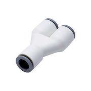 Fractional Plastic Push-to-Connect Fitting, Polymer, White