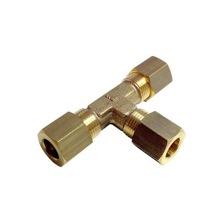 Tee, Brass, Comp 22 mm, 22 mm, 22 mm