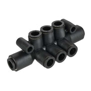 Fractional Push-to-Connect Fitting, Nylon, Black