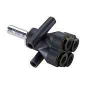Metric Push-to-Connect Fitting, Polymer, Black