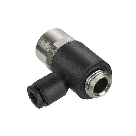 Metric Push-to-Connect Fitting, Polymer, Black
