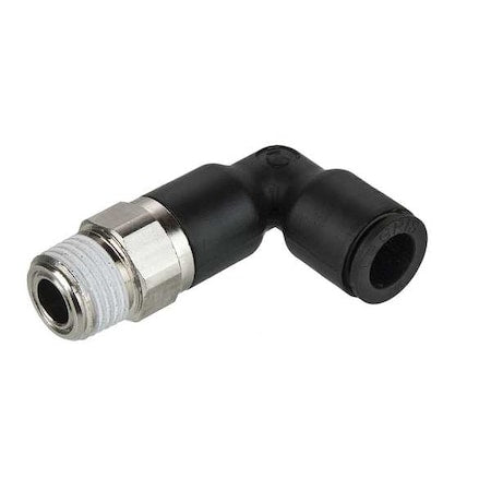 Metric Push-to-Connect Fitting, Polymer, Black