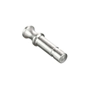 Metric Stainless Steel Push-to-Connect Fitting, Stainless Steel, Black