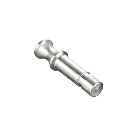 Metric Stainless Steel Push-to-Connect Fitting, Stainless Steel, Black