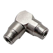 Metric Push-to-Connect Fitting, Brass, Silver
