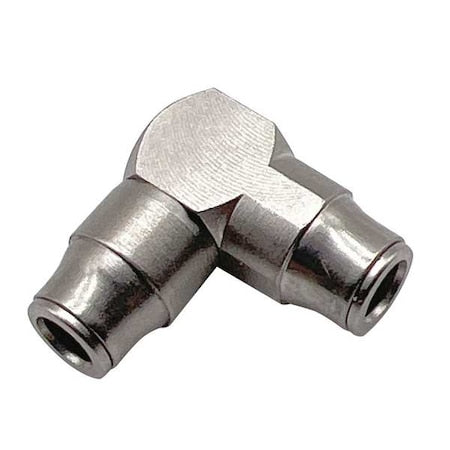 Metric Push-to-Connect Fitting, Brass, Silver
