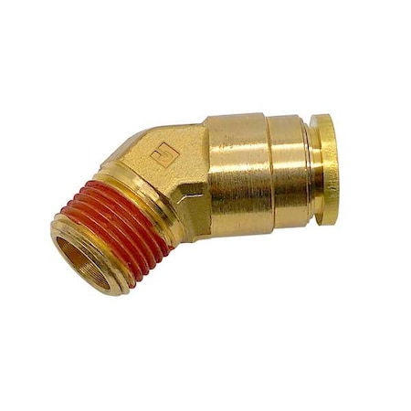 Brass DOT Push-to-Connect Fitting, Brass, Silver