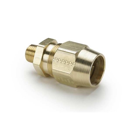Strt, Brass, Comp. 3/8 in, MBSPP 1/2 in