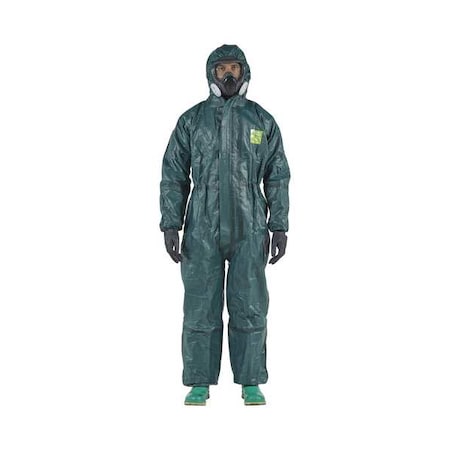 Coveralls,XL,Grn,Non-Woven Lam,PK6