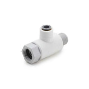 Manual 3-Way Ball Valve,1/2",Polypro