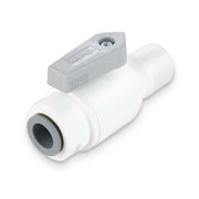 Manual 2-Way Ball Valve,Push,Polypro
