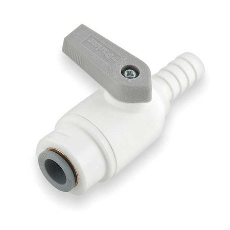 Manual 2-Way Ball Valve,Push,Polypro