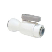 Manual 2-Way Ball Valve,Push,Polypro