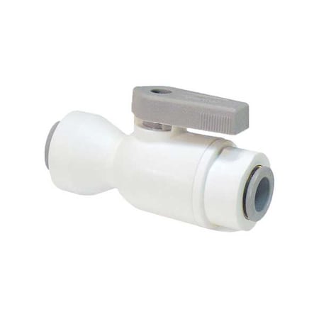 Manual 2-Way Ball Valve,Push,Polypro