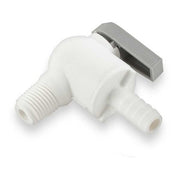 Manual 2-Way Ball Valve,Barb,Polypro