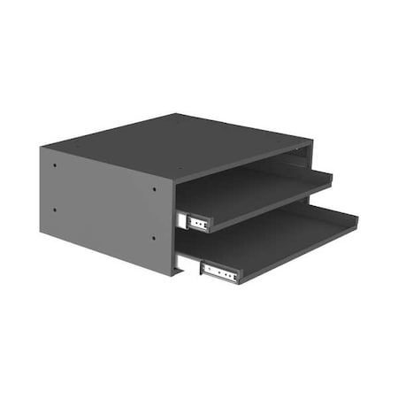 Bearing Slide Rack Cabinet,Steel,Gray