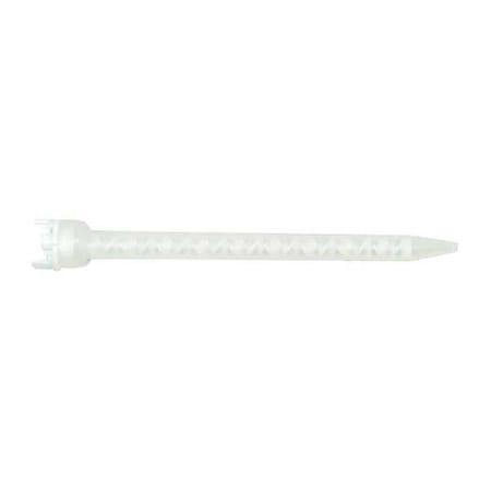 Mixing Nozzle, White, 1:1, 2:1 Mixing Ratio, HDPE,PK10