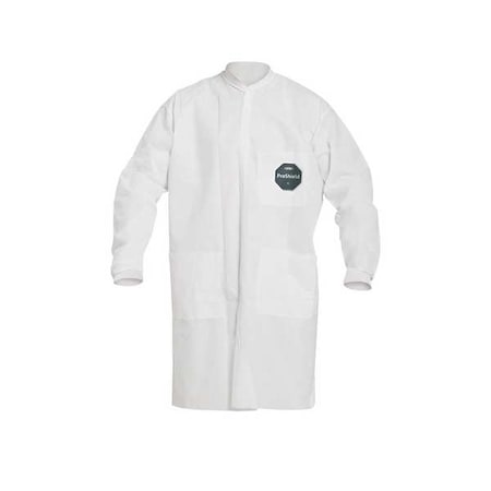 ProShield 10 Lab Coat, ProShield(R), Snaps Closure, White, S, 30 PK