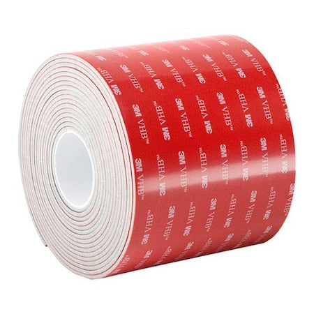 Foam Tape, White, 5 yd L, 6 in W