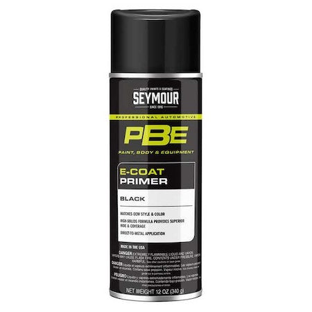 PBE E-Coat Primer, Black, 12 oz