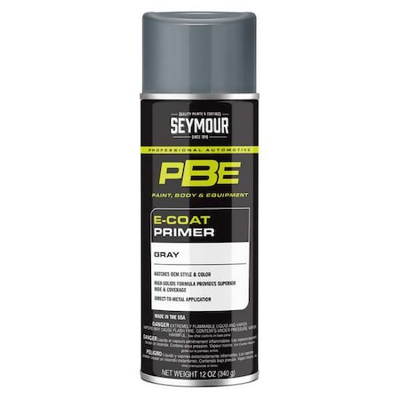 PBE E-Coat Primer, Gray, 12 oz