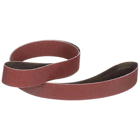 Sanding Belt, Coated, Ceramic, 120 Grit, Not Applicable, 767F, Maroon
