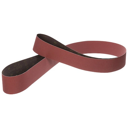 Sanding Belt, Coated, Ceramic, 36 Grit, Not Applicable, 767F, Maroon